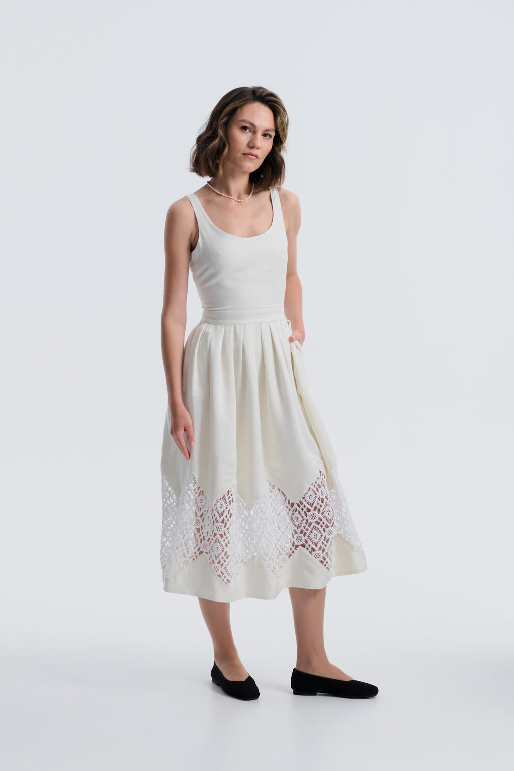 Vathi Blanche Dress PREORDER by Baltér Warsaw – styled view