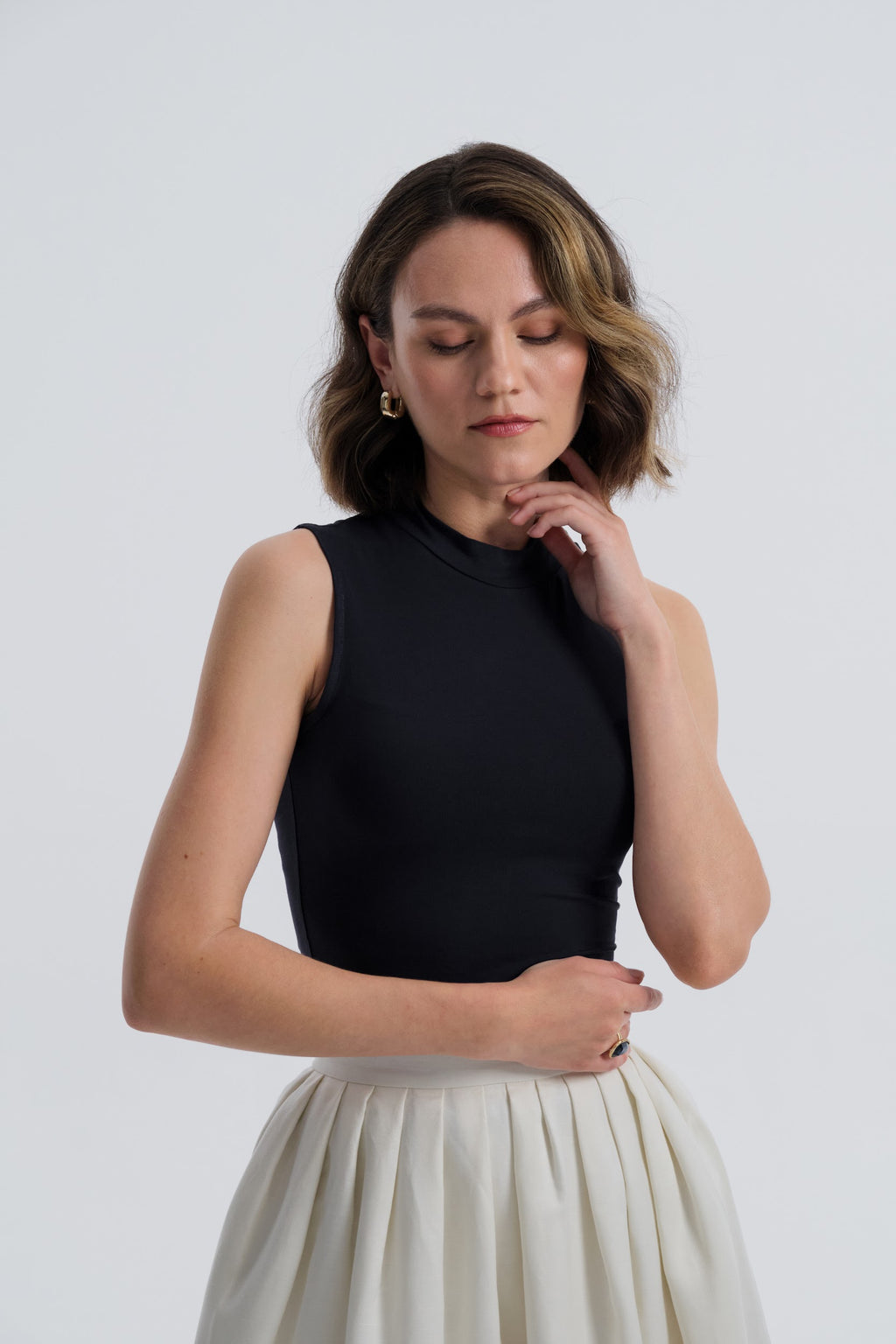Mykonos Bleu Top by Baltér Warsaw – detail view