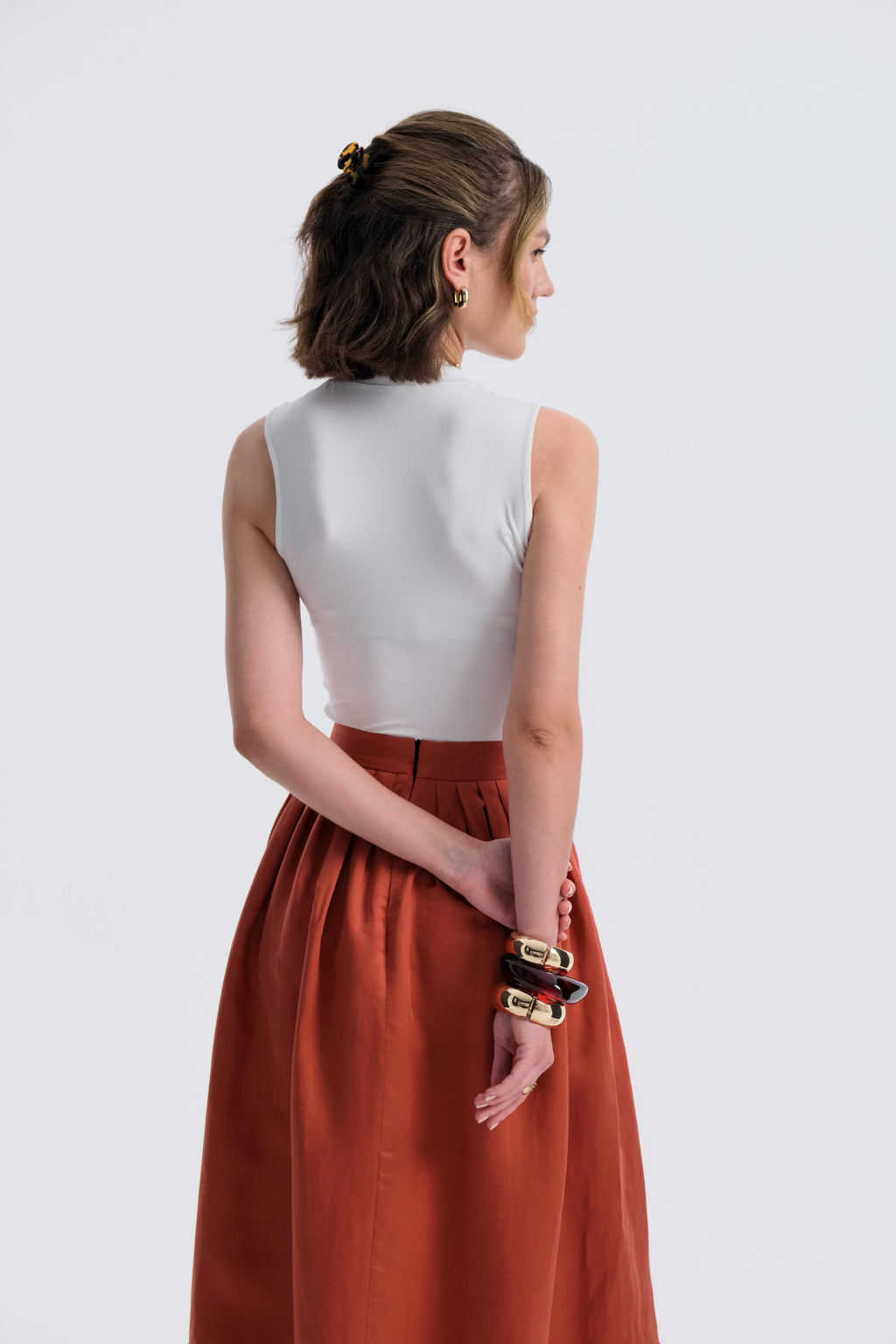 Antibes Clair Top by Baltér Warsaw – styled view