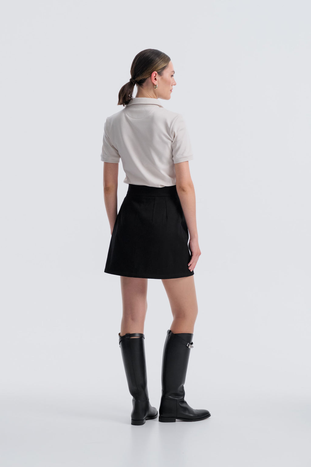 St. Andrews A-line Skirt by Baltér Warsaw – styled view