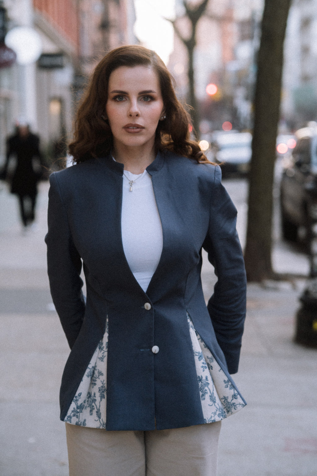 Floraison Nocturne Blazer by Baltér Warsaw – view 6